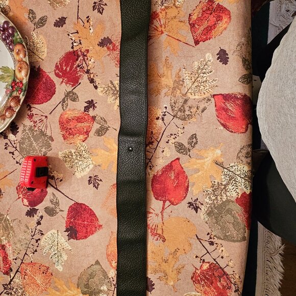 WE Red and Black Scott Leather Kilt Belt with chrome finish Buckle - Picture 3 of 11